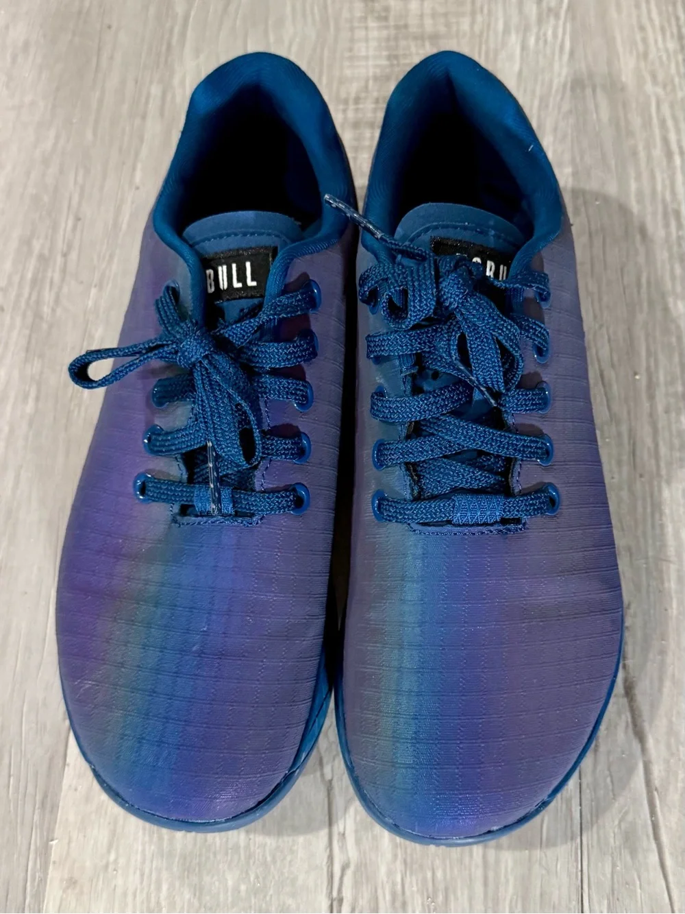 NOBULL Blue to Purple Iridescent Gradient Athletic Sneakers